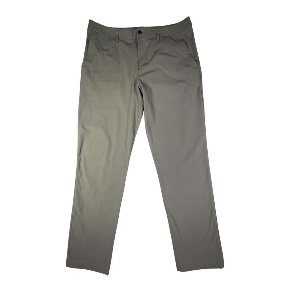 Lululemon Commission Slim-Fit Pant Mens 38x30 Sage Green Warpstreme Chino‎ - Picture 8 of 10